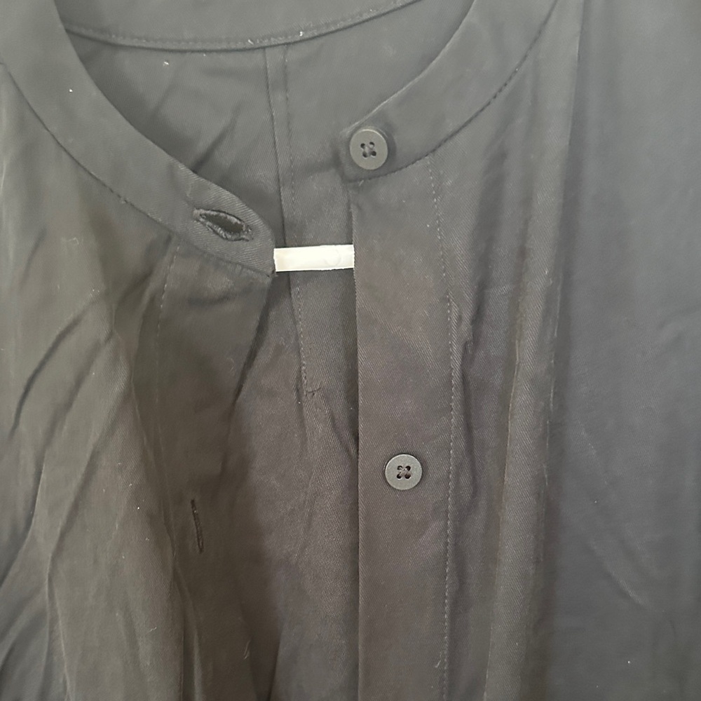 Black Button-Up Jumpsuit - Picture 3 of 4